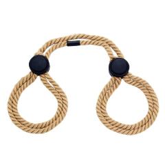 45cm Adjustable Brown Polyester Bondage Handcuff Rope