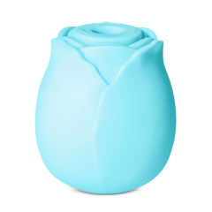 Glow-in-the-Dark 10-Function White Silicone Rechargeable Clitoral Sucking Rose Sex Toy