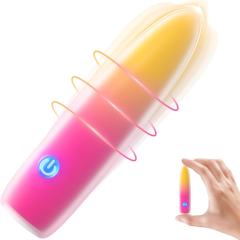 10-Speed Multicolor Rechargeable Silicone Bullet Vibrator with USB Magnetic Charging