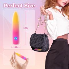 10-Speed Multicolor Rechargeable Silicone Bullet Vibrator with USB Magnetic Charging