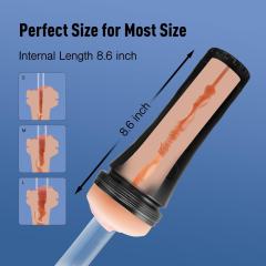 Flesh TPR Life-Like Vagina Male Masturbator with 8.6'' Depth