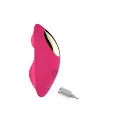 9-Speed Magenta App-Controlled an Remote-Controlled Rechargeable Silicone Wearable Panty Clitoral Vibrator
