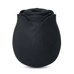 7-Function Black Color Silicone Clitoral Sucking Rose Vibrator