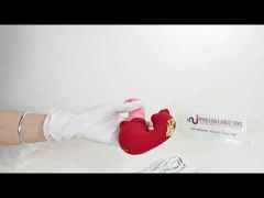 10-Speed Red Rechargeable Silicone Vibrating Massager with Tongue-Licking