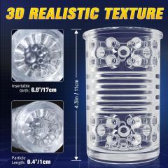 7-Speed Black & Yellow App-Controlled Rechargeable Masturbator with Vibrating, Thrusting & Rotating Functions