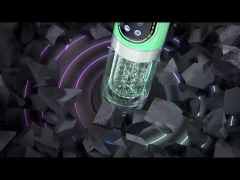 7-Speed Green Rechargeable Masturbator with Vibrating, Thrusting, Rotating, Sucking & Tongue-Licking Functions
