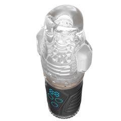 9-Mode Rechargeable Automatic Sucking & Vibrating Male Masturbator with LED Display