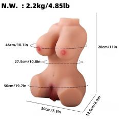 4.85LB Life-Like Flesh-Colored TPE Sex Doll for Men