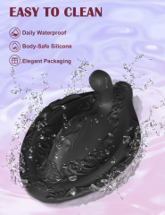 12 Modes Pink Silicone Vibrating Ride Prostate Massager with Remote Control