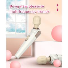 20-Speed Rechargeable Silicone Vibrator with 180° Rotating Head