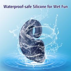 7-Speed Blue Rechargeable Penis Training Vibrator with Diverse Particle Textures