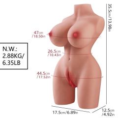 6.35LB Life-Like Flesh-Colored TPE Sex Doll for Men