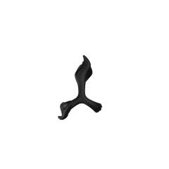 10-Speed Black Rechargeable Silicone Vibrating Cock Ring