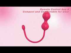 Customizable 9-Speed Red App-Controlled Silicone Rechargeable Vibrator