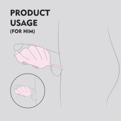 10-Speed Silicone Hands-Free Ride-On Vibrator in Pink with Clitoral Stimulator