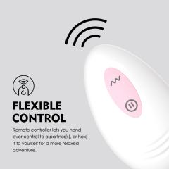 10-Speed Silicone Hands-Free Ride-On Vibrator in Pink with Clitoral Stimulator