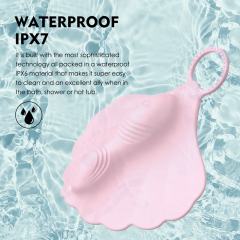 10-Speed Silicone Hands-Free Ride-On Vibrator in Pink with Clitoral Stimulator