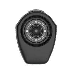 10-Speed Black Rechargeable Automatic Male Masturbator Toy with Visual Window Feature Space Capsule Design