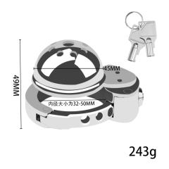 Stainless Steel 304 & Zinc Alloy Chastity Lock ZC-057