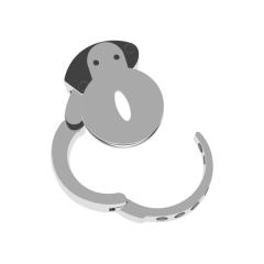 Stainless Steel 304 & Zinc Alloy Chastity Lock ZC-054