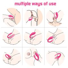 10 Modes Magenta App and Remote Control Rechargeable Silicone Vibrator for G-Spot and Clitoral Stimulation