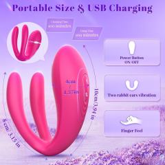 10 Modes Magenta App and Remote Control Rechargeable Silicone Vibrator for G-Spot and Clitoral Stimulation