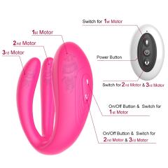 10 Modes Magenta App and Remote Control Rechargeable Silicone Vibrator for G-Spot and Clitoral Stimulation