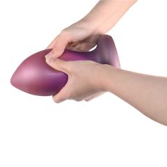 Purple Tapered Silicone Anal Plug - 10.5cm Insertable