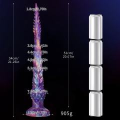 Extra - Long Dragon - Scaled Silicone Anal Plug and Monster Dildo
