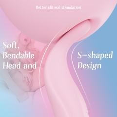10-Mode Pink Rechargeable Waterproof Silicone Tongue Vibrator