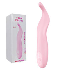 10-Mode Pink Rechargeable Waterproof Silicone Tongue Vibrator