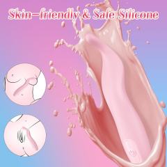 10-Mode Pink Rechargeable Waterproof Silicone Tongue Vibrator
