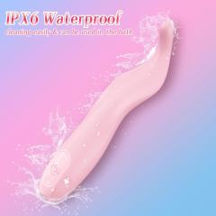 10-Mode Pink Rechargeable Waterproof Silicone Tongue Vibrator
