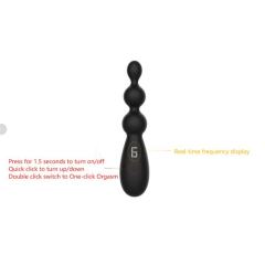 9-Speed Black Color Silicone Vibrator(4 Size)