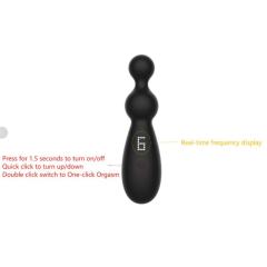 9-Speed Black Color Silicone Vibrator(4 Size)