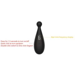 9-Speed Black Color Silicone Vibrator(4 Size)
