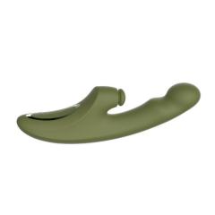 10-Mode Rechargeable Silicone G-Spot Vibrator with Heating - 7-Mode Thrusting,5-Mode Tapping