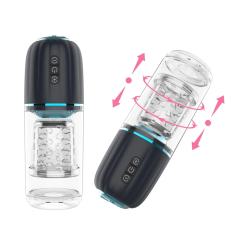 7-Speed Thrusting & Rotating Rechargeable Male Masturbator with Base
