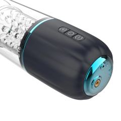 7-Speed Thrusting & Rotating Rechargeable Male Masturbator with Base