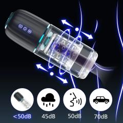 7-Speed Thrusting & Rotating Rechargeable Male Masturbator with Base