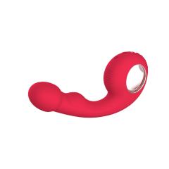 10-Mode Red/Green Rechargeable Waterproof Silicone G-Spot Vibrator