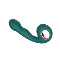 10-Mode Red/Green Rechargeable Waterproof Silicone G-Spot Vibrator