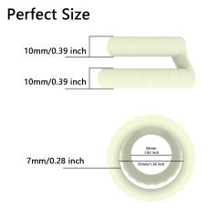 Glow-in-the-Dark Silicone Double Cock Ring