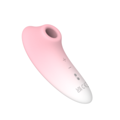 Pink and White 5 Speeds Silicone Clitoral Sucking Stimulator