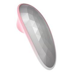Pink and White 5 Speeds Silicone Clitoral Sucking Stimulator