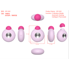Yellow Color 5 Speeds Silicone Rechargeable vibrator with Heating