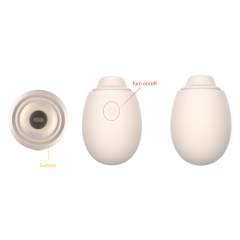 Yellow Color 5 Speeds Silicone Clitoral Sucking Stimulator