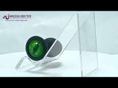 Customizable 2.84 Inch Green Eye Base Waterproof Silicone Butt Plug with Gift Box