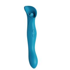 Green 9-Mode Vibrating & Tongue-Licking Medical-Grade Silicone Vibrator