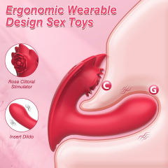 9-Mode Red Wearable App-Controlled Vibrator with Strap with Remote Controller